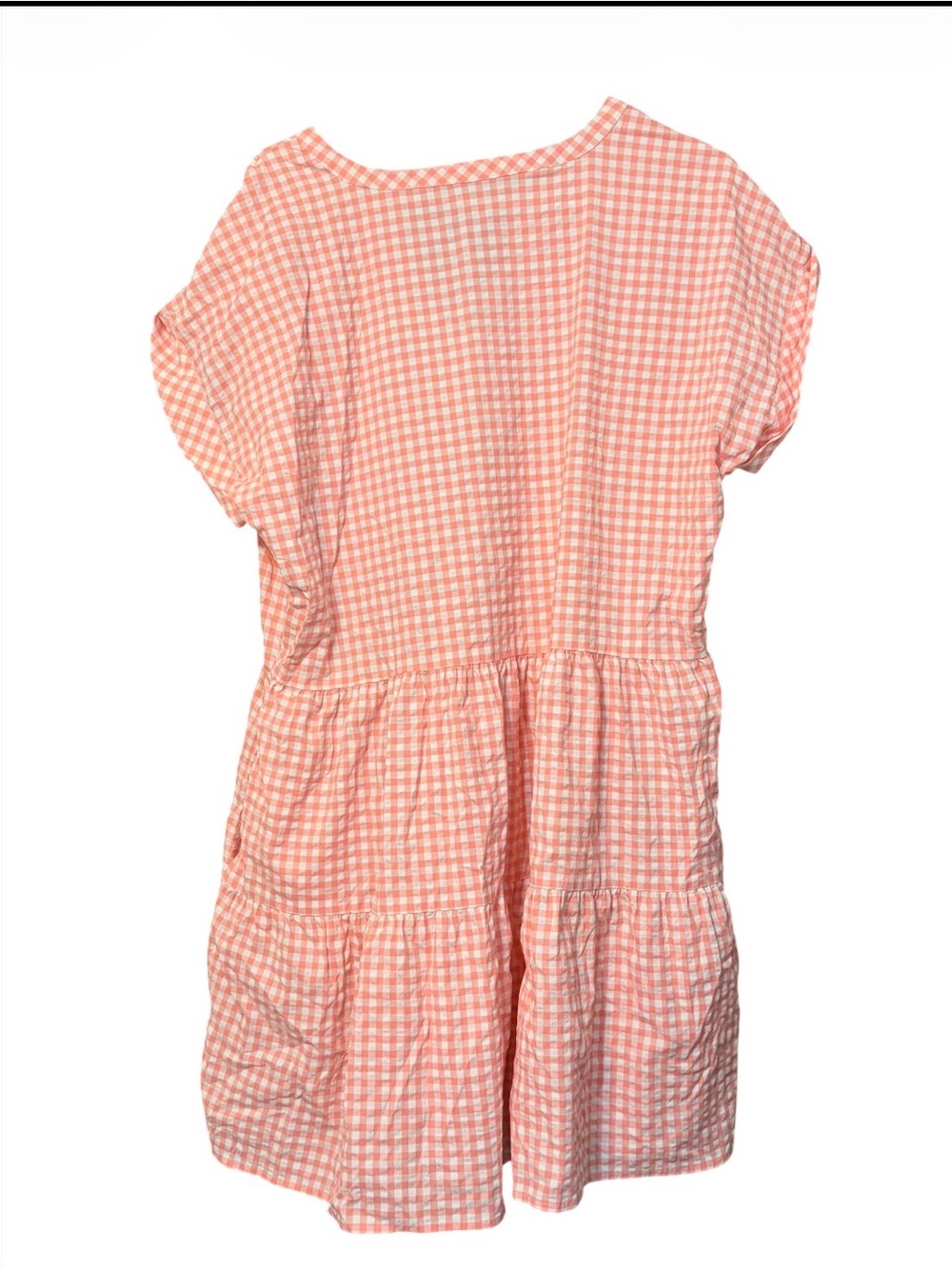 Vineyard Vines Harbor Gingham Tiered Performance Dress XL Pink Preppy Coastal - Picture 4 of 7
